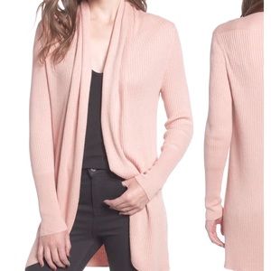 LEITH Ribbed Shawl Cocoon Sweater